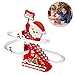 Christmas Santa Climbing Stairs Slide Toys,Santa Claus Roller Coaster Fun, Musical Snowman Ski Slope with LED Light and Music, Automatic Stair LED Music Motion Playset, New Year's Gifts for Kids