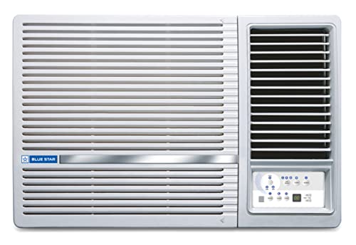 Image of Blue Star 1.5 Ton 5 Star Fixed Speed Window AC (Copper, Turbo Cool, Humidity Control, Fan Modes-Auto /High /Medium /Low, Hydrophilic Blue Fins, Dust Filter, Self-Diagnosis, 2023 Model, WFA518LN, White)