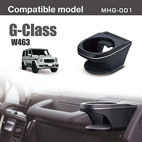 AZUTO Cup Holder for Mercedes-Benz G Class G-Wagen W463, Custom Fit and Finish, Designed and Assembled in Japan, MHG-001