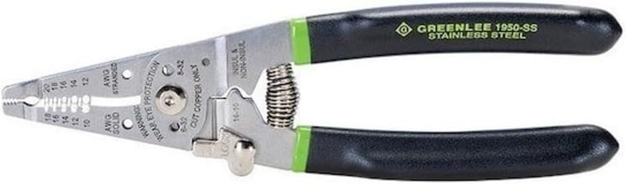Greenlee 1950-SS Pro Stainless Wire Stripper, Cutter and Crimper, 10-18AWG