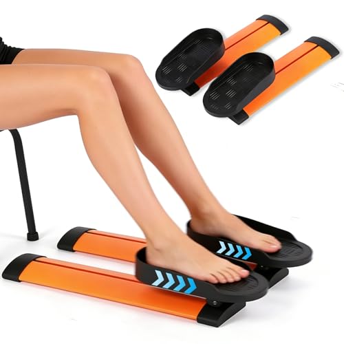 Knee Glider for Knee Replacement 22 Rail Leg Extension & Flexion Trainer Adjustable Pedal Seated Rehab Equipment for Post-Op Recovery and Home Physical Therapy