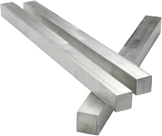 304 Stainless Steel Flat Steel Flat bar Steel bar Square Steel Square Rod Solid Square bar (Size 8mm * 250mm)
