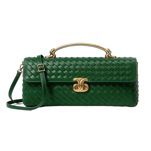 Image of BaiYouDa Evening Woven Clutch Purse Women Trendy Casual Satchel Handbag Vegan Leather Shoulder Bags