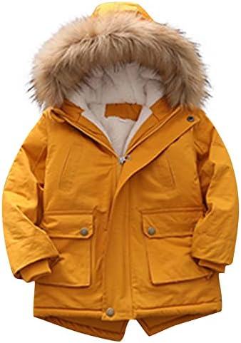 JJHAEVDY Boys and Girls Baby Warm Winter Coats Hooded Wadding Outwear Lightweight Jacket Thick Hoodies