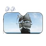 Visiera parasole auto guida, due dimensioni per la vostra scelta: S, 51 x 27,5 pollici (130 x 70 cm), M, 55 x 29,9 pollici (140 x 76 cm) Adatto per parabrezza della maggior parte delle auto standard, SUV di medie dimensioni, camion e auto.