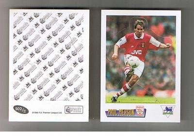 Merlin Premier 96 Merlin Fa Premier League 1996 Football Card No S01 Arsenal Paul Merson
