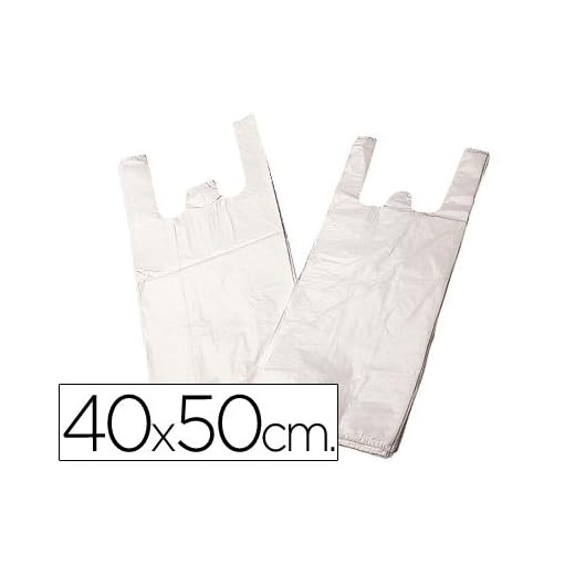 BOLSA PLASTICO CAMISETA 40X50 CM -PAQUETE 200