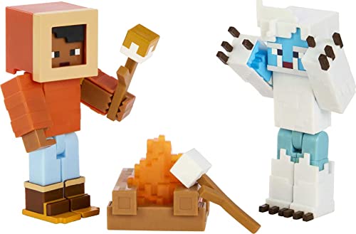 Mattel Minecraft Game, Creator Series Action Figures And Accessories, Camp Enderwood Steve And Mob Figures, Collectible Gift For Kids #TOP2