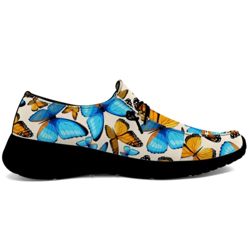 Butterfly Shoes Women Loafers Canvas Slip-on Shoes Butterfly Gifts for Women Men4