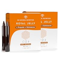 Gelée Royale Pur mit Propolis + Vitamin C + Echinacea. 60 Tage. 2000 MG. Reduziert Müdigkeit und andere Symptome, erhöht Energie, Vitalität und stärkt den Stoffwechsel. CE. N2 Natural Nutrition