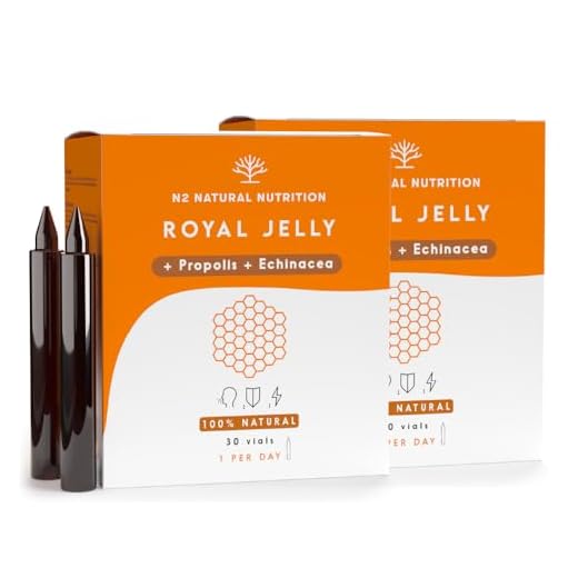 Jalea Real con Propóleo, Vitamina C y Equinacea 2000mg. Suministro 60 Días. Para Adultos y Niños. Vitaminas para el Cansancio. Refuerza el Organismo y el Sistema Inmunologico. N2 Natural Nutrition