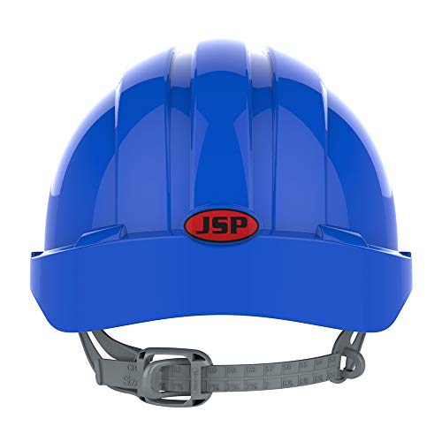 Casco de seguridad JSP EVO2 con trinquete Slip para una protección cómoda en azul 7