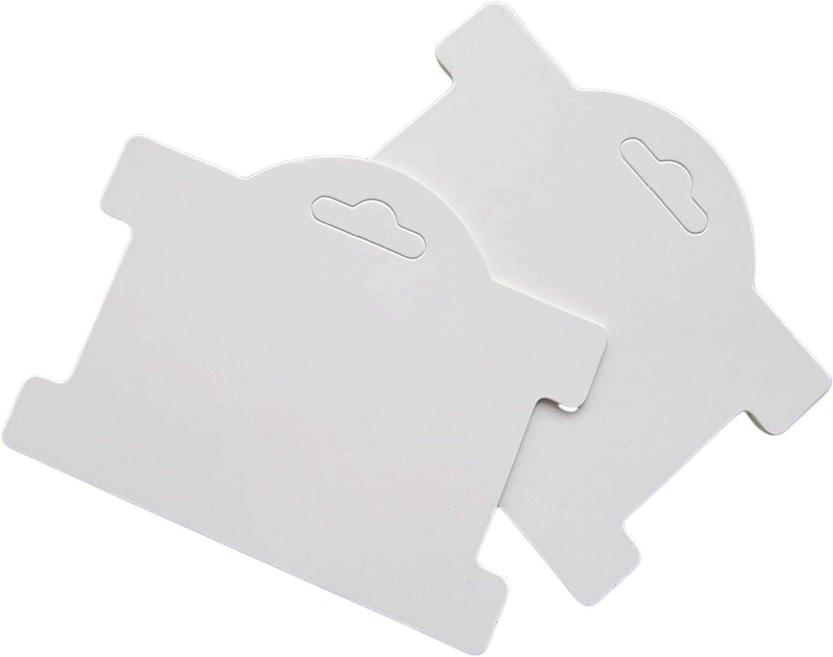 Jewels And Tools UK 100 x Jewellery Display Cards Bracelet Bow Hair Clip Scrunchie 9.5cm x 7.5cm White