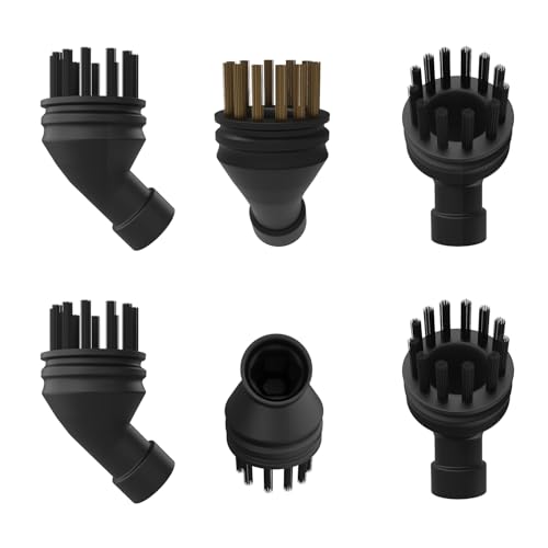 Vykyntow 6-Pack Nylon & Brass Brush Set Compatible With Dirt Devil WD21000 Steam Cleaners