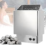 YZRDCXM Elektrischer Sauna-Heizofen, Nass- und Trockenbad-Saunabox, Saunaraumausrüstung, Edelstahl-Sauna-Heizofen mit interner Steuerung, mit Temperaturzeit-Einstellknopf, for Heimhotel(8KW)