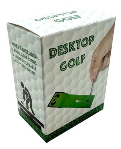 Diabolical DP1362 Desktop Golf - Golf Presents for Men, Mens Stocking Filler Gifts, Funny Golf Gifts for Men, Fathers Day Presents, Secret Santa Gifts for Work Colleagues Under 10 Pounds