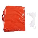 Tienda de Emergencia Impermeable a Impermeable películas laminadas de Aluminio Supervivencia de Nylon Senderismo (Naranja)