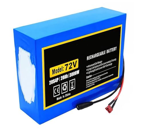 Batterie vélo électrique 72V 20Ah avec BMS intégré pour moteurs 1500W XT90