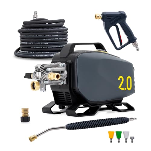 Active 2.0 Electric Pressure Washer (Full Kit) – 2.0 GPM high Pressure Washer for DIY at Home car...