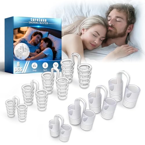 8 PCS Schnarchstopper, Anti Schnarch Nasenspreizer, Schnarchstopper für Männer und Frauen, Wiederverwendbares Anti Schnarch, Schnarchgerät Zur Schnarchreduzierung