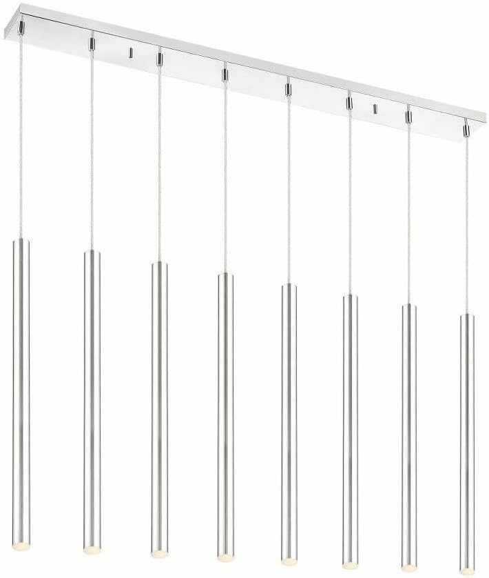 Z-Lite 917MP24-CH-LED-8LCH 8 Light Island/Billiard, Chrome