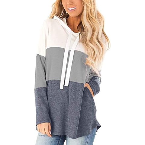 Dearlove Women's Full Hoodie Long Sleeve Hooded Sweatshirts Pockets Jacket for Women Size 8 Gray Cover