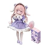 Aven Rabbit The Lulu Elf Story Series 1/12 BJD Blind Box Action Figures Mystery Box Cute Random Toys Birthday Collectible Toy for Desktop Ornaments, 1PC