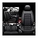 Pokrowiec na fotel samochodowy pokrowce na siedzenia samochodowe do Mercedes Benz wszystkie modele klasy E GLK GLC S600 400 SL W212 W211 SLK skórzany pokrowiec na siedzenie samochodowe (kolor: Czarny, rozmiar: Bez poduszki)