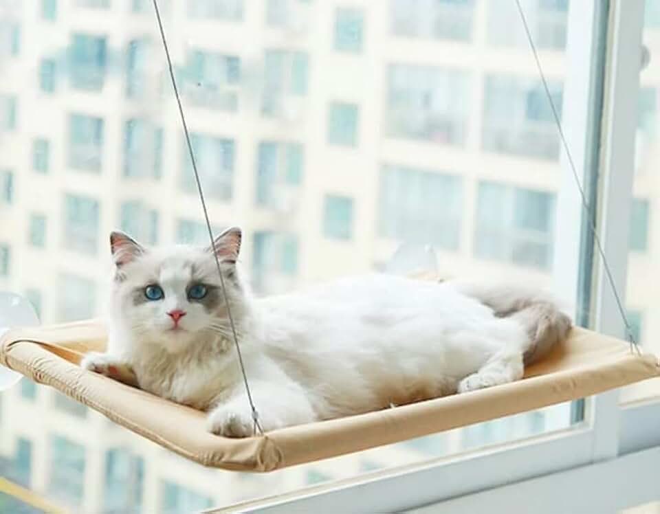 cama suspensa DE JANELA CAMINHA para gatos com ventosas janelas rede sacada pet cat