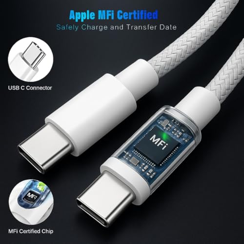 Image of 20W Charger Adapter with 1M Type C Cable Compatible with iPhone 17 /17e /17Pro /17 Pro Max /17 Air /16 /16e /16 Plus /16 Pro /16 Pro Max /15 /15 Plus /15 Pro /15 Pro Max|20watt 3.0 PD Fast Charging Adaptor, White