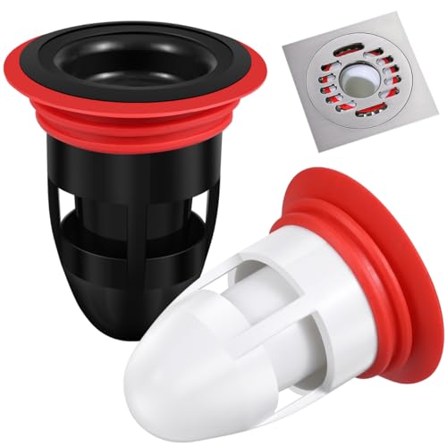 FAVOMOTO 2PCS Rubber Anti Odour Floor Drain Shower Waste Bathroom Suitable...