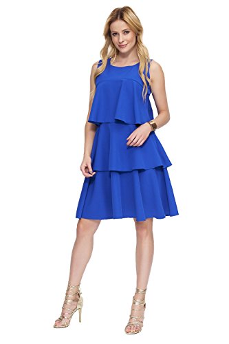Makadamia - Robe - Bandeau - Femme Rouge Red - Bleu - 40