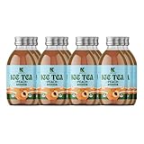 AKIFYEV BIO Ice Tea Peach 12 x 330 ml | Premium Organic Ice Tea in Glass Bottles | Cold Brew + Nitrogen Flush | Natural, Vegan & Allergen-Free Refreshment