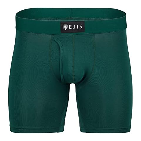 Ejis Sweat Defense Boxer Brief | Fly | Sweat Proof Micro Modal (Medium, Green) Cover