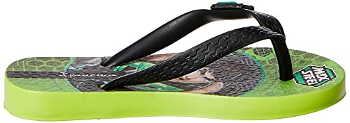 Chinelo Polly e Max Steel, Ipanema Kids, Criança Unissex, Verde/Preto, 27/28