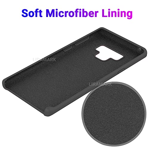 Image of LIRAMARK Liquid Silicone Soft Back Cover Case for Samsung Galaxy Note 9 (Black)