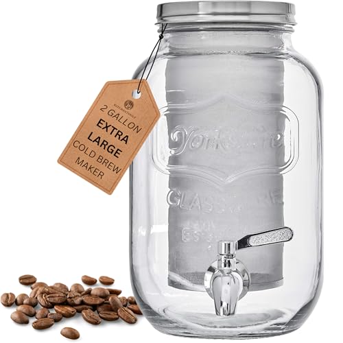 KitchenToolz 2-Gallon Glass Cold Brew Maker