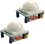 Kiro&Seeu 2PCS HC-SR501 Pyroelectric Infrared IR PIR Human Motion Sensor Detector Module Compatible with Ard-uino Raspberry Pi, R501-IS-MD-2P