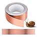 Nastro in rame 30 m x 50 mm, autoadesivo, in rame EMI Copper Foil Tape per schermatura in rame e rame, autoadesivo, protezione contro le lumache