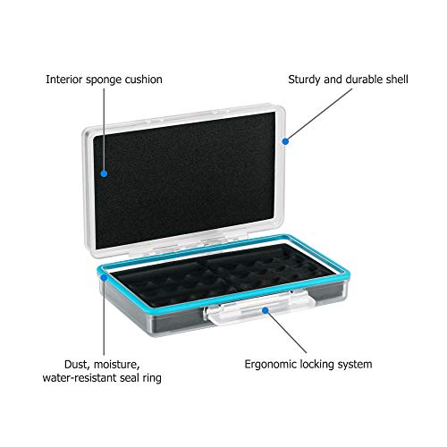 JJC AA Batteriebox Aufbewahrungsbox für 8 x AA-Batterien oder 14500 wiederaufladbare Batterien