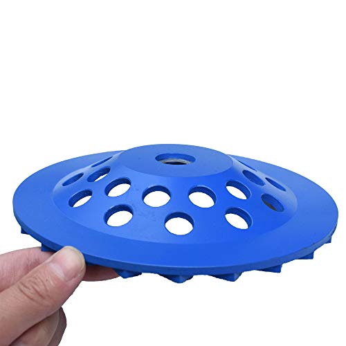 Actintool 7 In. X 7/8-5/8 In. Non Threaded 24 Segments 7 Inch Concrete Grinding Wheel, Diamond Cup Wheel For Granite Marble Concrete (7/8"-5/8" Non-Threaded) #TOP2