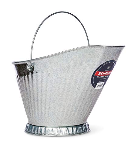 Behrens 617S Galvanized Steel Coal Hod, Silver, 11.25"