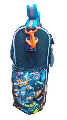 Image of Lunch Bag for Kids, Lunch Bag for Office Men, Women and Kids, Canvas Tiffin Bags for School, Picnic, Work, Carry Bag for Lunch Box and Water Bottle (Vertical Car)