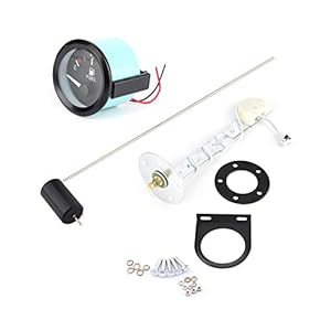 Brandstofniveaumeter, roestvrijstalen schaal 52 mm hoge gevoeligheid Ongeëvenaarde nauwkeurigheid Universele auto-led…