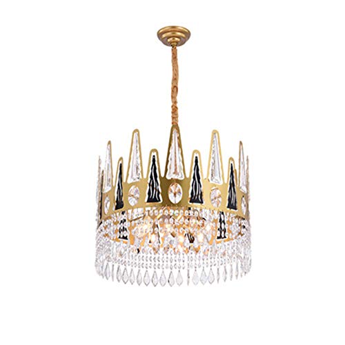 Lustre en cristal moderne doré K9 et plafonnier de luxe à 4 niveaux pour salon contemporain
