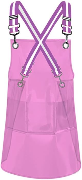 Delantal impermeable con 3 bolsillos y tiras ajustables