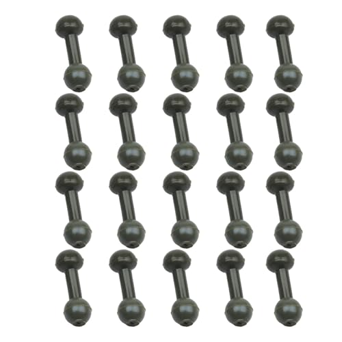 Juego de 20 cuentas de para pescar, accesorios de goma, huevos de cebo para trucha, , salmón