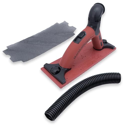 MARSHALLTOWN Vacuum Hand Sander, Made in the USA, Dustless Drywall and Ceiling Finshing, VS733
