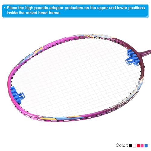 PATIKIL Badminton Stringing Racquet Load Spreader, 2 Pack Racket High Pounds Load Adapter Protector Stringing Machine Tool, Red - Image 5