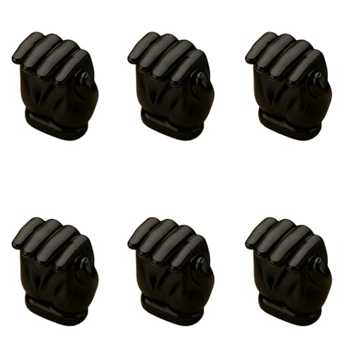 Image of Hand Design Knob for Drawer /Door Knob /Drawer Knobs /Decorative Knobs and Pulls /Door Hardware /Zinc Alloy (Matt Black Finish) Pack of 6-| 3 Years Warranty |